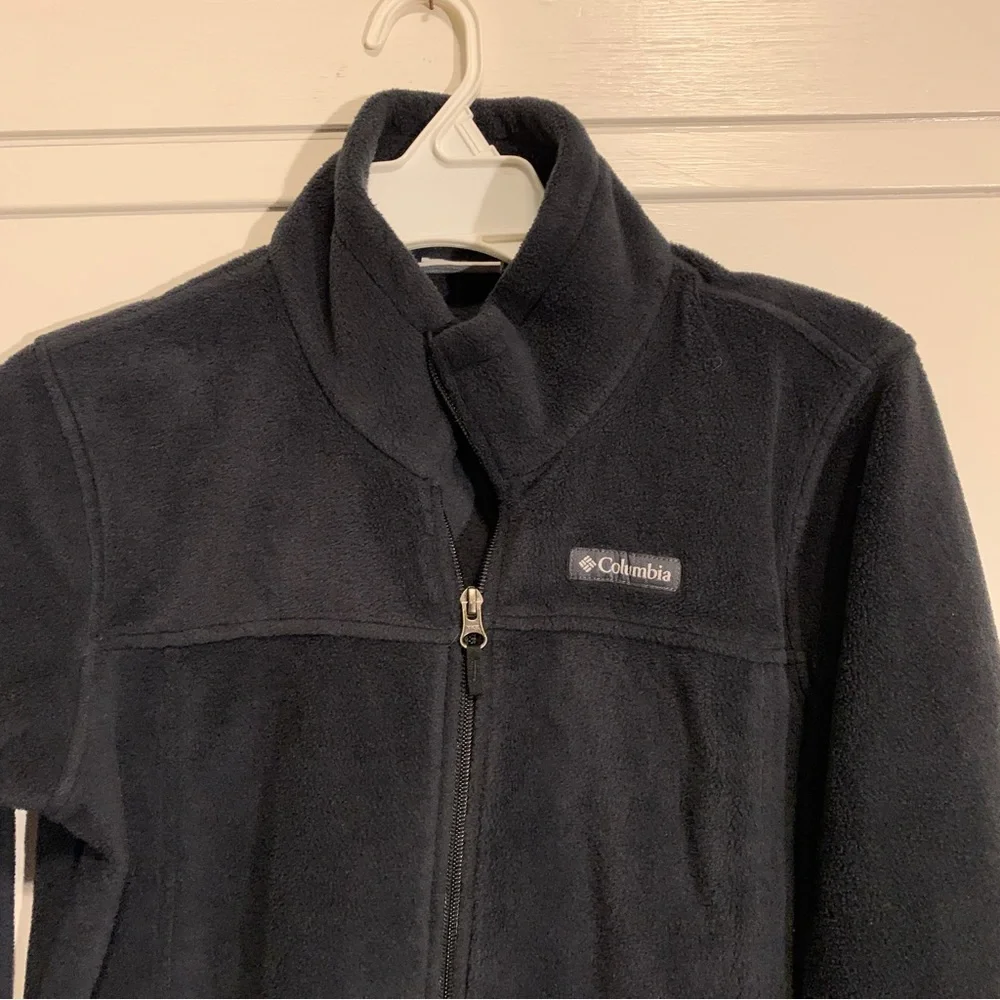 Columbia Fleece Long Sleeve fleece Youth XL Black Full Zip